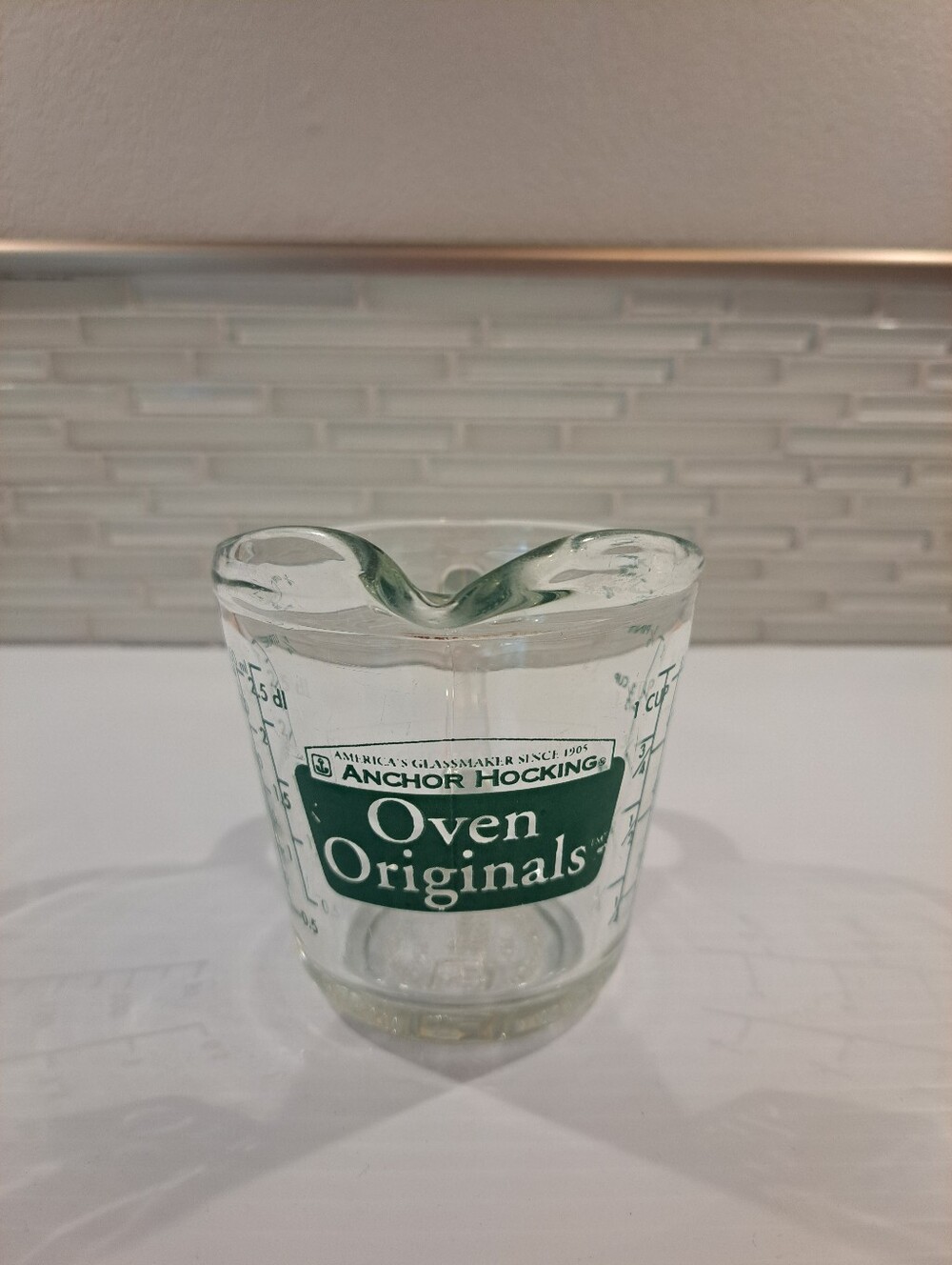 Vintage Anchor Hocking 496 Oven Originals 1 Cup Measuring Cup